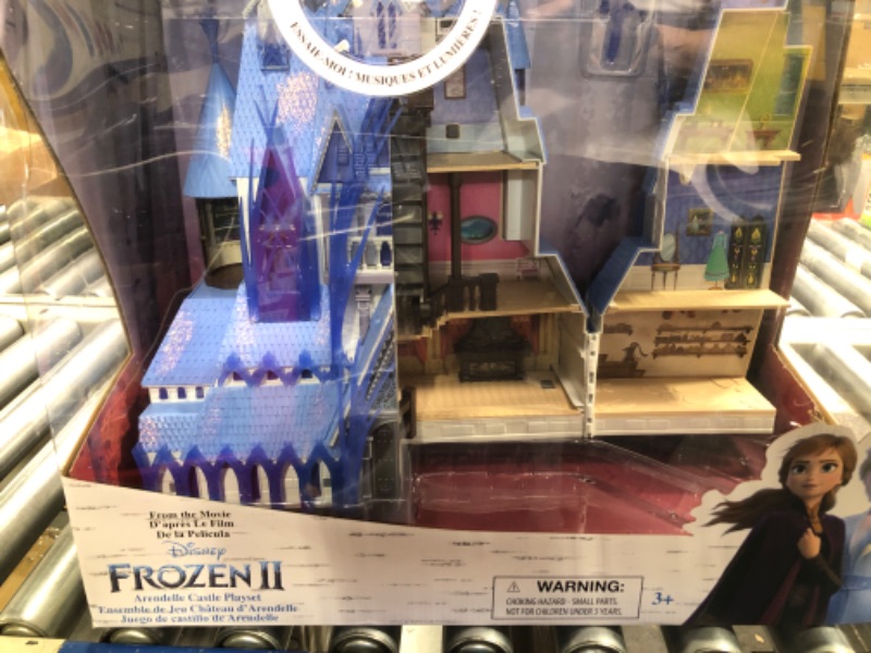 Photo 3 of ***SLIGHTLY DAMAGED BOX***Disney Frozen Ultimate Arendelle Castle Playset Inspired by The Frozen 2 Movie, 5'. Tall with Lights, Moving Balcony, & 7 Rooms with Accessories