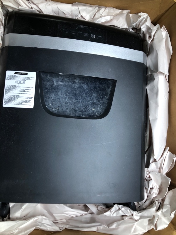 Photo 2 of ***NEEDS CLEANING***BONSEN Shredder for Office, 120-Sheet Auto Feed Paper Shredder, Micro Cut Paper Shredders for Home Office Use, 30 Minutes/High Security Level P-4/6 Gallon Bin (S3110) 120-Sheet Auto Feed (new model)