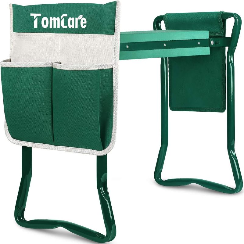 Photo 1 of  Garden Kneeler Seat Garden Bench Garden Stools Foldable Stool with Tool Bag Pouch EVA Foam Pad Outdoor Portable Kneeler Gardening Gifts for Women Men, Large
***Stock photo shows a similar item, not exact*** 