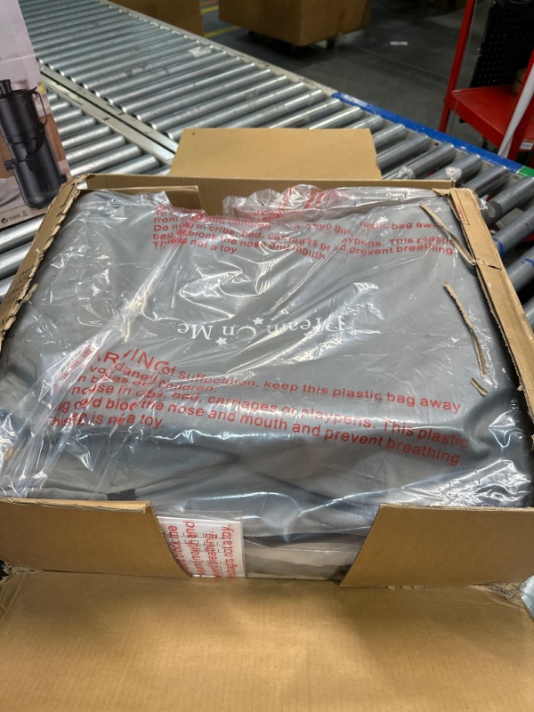 Photo 1 of Dream On Me Traveler Portable Bassinet In Grey, Lightweight And Breathable Mesh Design, Easy To Clean And Fold Baby Bassinet - Carry Bag Included Twinkle Grey ***USED**** 