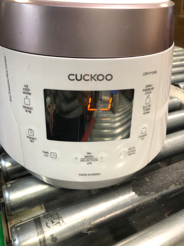 Photo 4 of CUCKOO CRP-LHTR1009F | 10-Cup (Uncooked) Twin Pressure Induction Heating Rice Cooker | 16 Menu Options: High/Non-Pressure Steam & More, Stainless Steel Inner Pot, Made in Korea | White 10 Cups