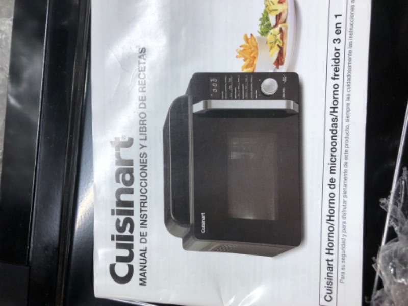 Photo 3 of ****USED//SOLD AS PARTS****  
Cuisinart Countertop AMW-60 3-in-1 Microwave Airfryer Oven, Black