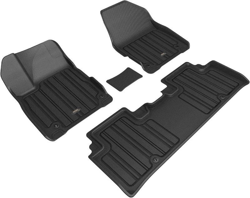 Photo 1 of 
3D MAXpider Custom Fit ELITECT Floor Mat (Black) Compatible with KIA EV6 2022-2023 - Full Set