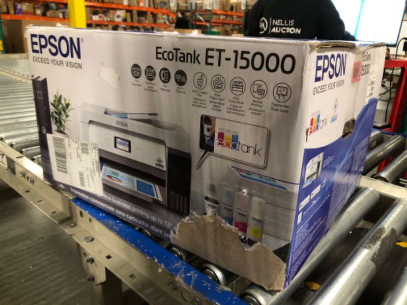 Photo 4 of ****EXTERIOR PLASTIC MAY NEED ADJUSTMENT*** EcoTank ET-15000 Wireless All-In-One Inkjet Printer