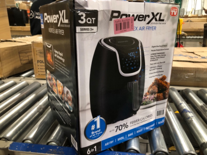 Photo 2 of ***SEALED BOX***PowerXL Vortex Air Fryer - 3qt - Black/As Seen on TV