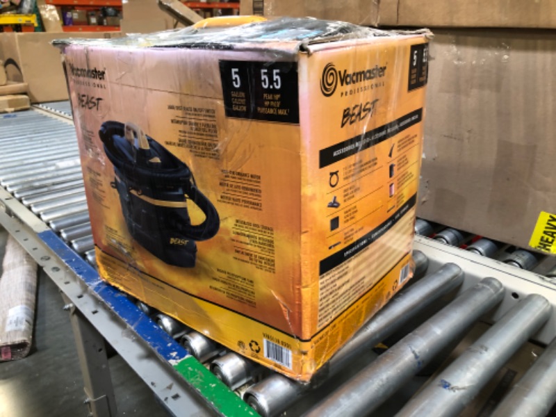 Photo 4 of ***NEEDS CLEANING***Vacmaster Professional - Professional Wet/Dry Vac, 5 Gallon, 5.5 HP 1-7/8" Hose Jobsite Vac, Black & Chemical Guys SPI22516 Total Interior Cleaner & Protectant, 16 fl oz (Black Cherry Scent) 5 Gal 5.5 HP Vac + Cleaner & Protectant