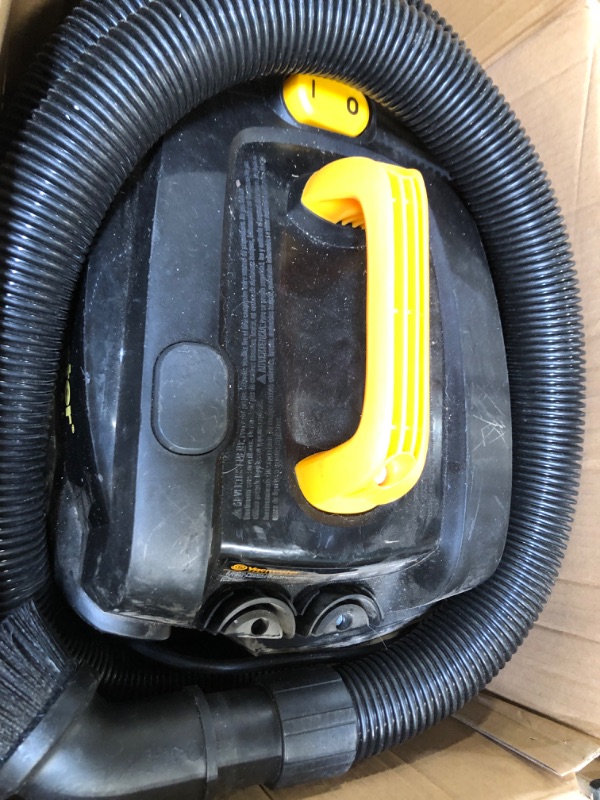 Photo 2 of ***NEEDS CLEANING***Vacmaster Professional - Professional Wet/Dry Vac, 5 Gallon, 5.5 HP 1-7/8" Hose Jobsite Vac, Black & Chemical Guys SPI22516 Total Interior Cleaner & Protectant, 16 fl oz (Black Cherry Scent) 5 Gal 5.5 HP Vac + Cleaner & Protectant