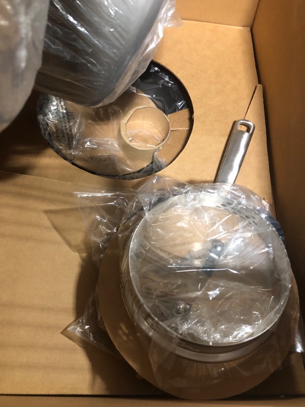 Photo 1 of Calphalon Classic Nonstick 14 Piece Pots and Pans Cookware Set With BPA free No-Boil-Over Inserts Stay Cool Metal Handles Glass Lids
***New, factory packaging still intact. *** 