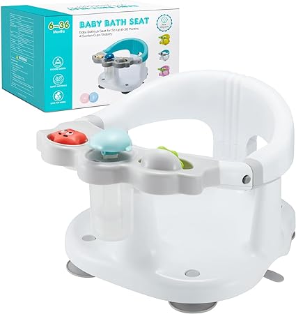 Photo 1 of Baby Bath Seat[Original],Infant Bath Seat,Bath Seat for Baby,Baby Bathtub Seat for Sit-Up 6-36 Months (A-White)
