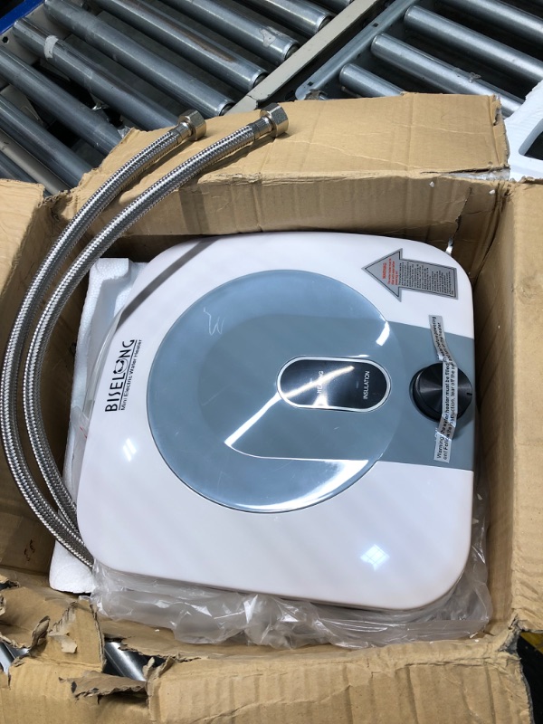 Photo 2 of 110V-120V 1.5Kw Electric Tank Hot 2.5 Gallon Water Heater Storage?Small Under Sink Counter RV TR Endless Trailer Kitchen Compact Point-of-Use,1 PCs 16” Long 1/2”FIP Stainless Steel Water Hoses 9.5L