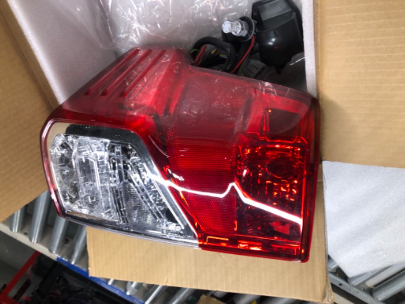 Photo 3 of HECASA Rear Right Tail Light Brake Lamp Compatible with 2016-2023 Nissan Titan and Titan XD (Passanger Side) - Replace for 26550-EZ23D NI2801213 (With Bulbs) Right Passanger Side