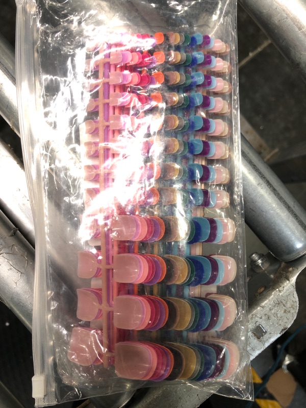 Photo 1 of AddFavor 14 Set Matte Press on Toenails Full Cover Fake Toe Nails Solid Color Glue-on Short Square False Fake Toenails for Women Girls Manicure Matte-14 Bright Color ToenailsAddFavor 14 Set Matte Press on Toenails Full Cover Fake Toe Nails Solid Color Glu