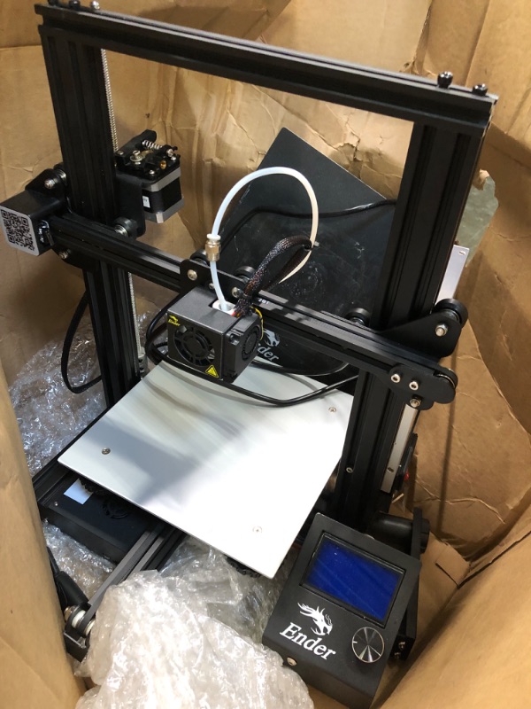 Photo 3 of *** Recommended sale for parts ***  FDM 3D Printer, with Auto Bed Leveling, Dual-Gear Direct Extruder, LED Screen, 220x220x250mm Large Printing Size