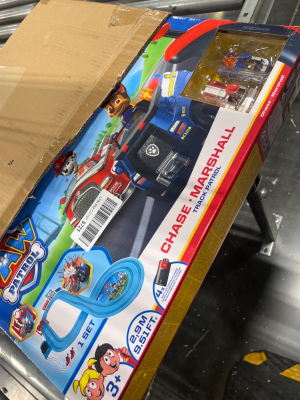 Photo 3 of Carrera First Paw Patrol - Slot Car Race Track - Includes 2 Cars: Chase and Marshall - Battery-Powered Beginner Racing Set for Kids Ages 3 Years and Up Paw Patrol - Track Patrol