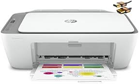 Photo 1 of HP DeskJet 2755e Wireless Color All-in-One Printer with bonus 6 months Instant Ink (26K67A), white