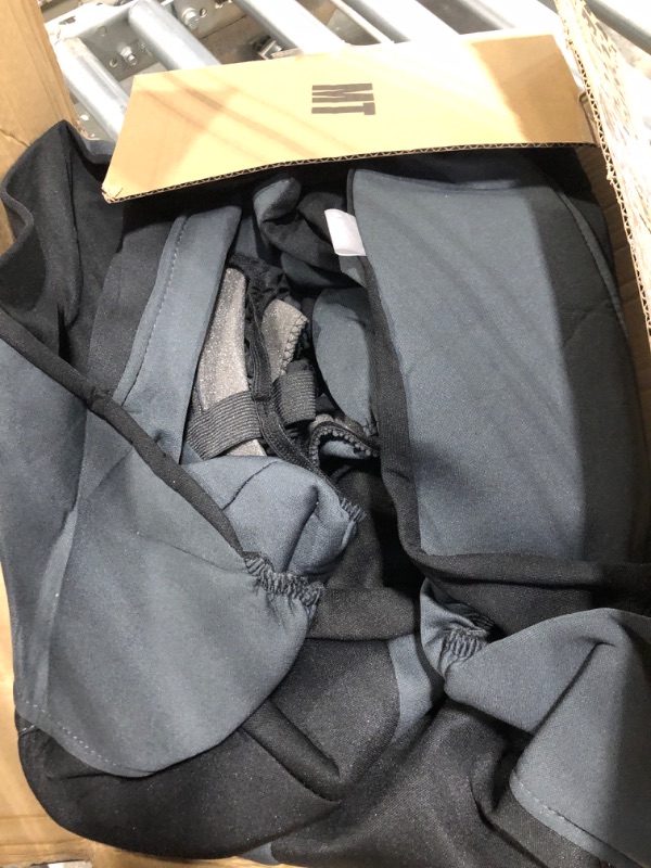 Photo 1 of Motor Trend Gray Cloth Car Seat Covers for Front Seats – Premium Automotive Bucket Seat Covers, Made for Vehicles with Removable Headrests, Interior Covers for Car Truck Van SUV Gray Straight Line