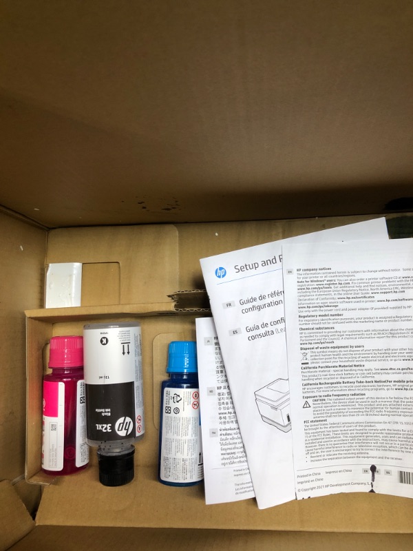 Photo 4 of HP Smart -Tank 7602 Wireless All-in-One Cartridge-free Ink Printer, up to 2 years of ink included, mobile print, scan, copy, fax, auto doc feeder, featuring an app-like magic touch panel (28B98A),Blue