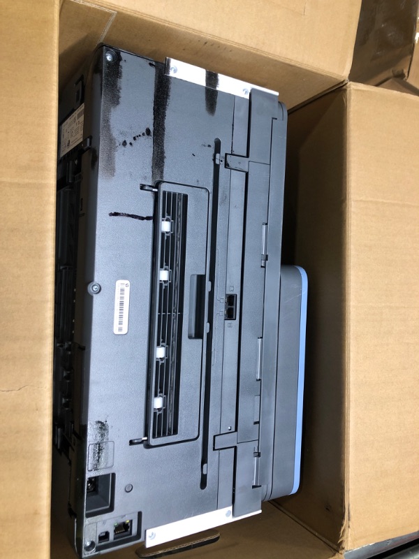 Photo 2 of HP Smart -Tank 7602 Wireless All-in-One Cartridge-free Ink Printer, up to 2 years of ink included, mobile print, scan, copy, fax, auto doc feeder, featuring an app-like magic touch panel (28B98A),Blue