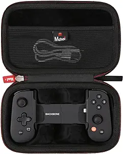 Photo 1 of Mchoi Mobile Gaming Controller Case Fits for Backbone One iOS Mobile Gaming Gamepad/Controller, with Mesh Pocket for USB Cable and Accessories, Case Only