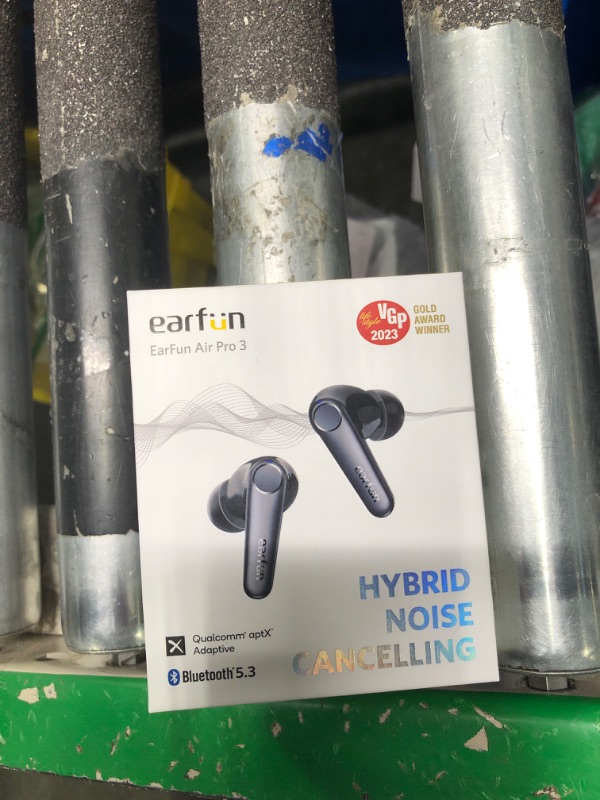 Photo 2 of EarFun Air Pro 3 Noise Cancelling Wireless Earbuds, Qualcomm® aptX™ Adaptive Sound, 6 Mics CVC 8.0 ENC, Bluetooth 5.3 Earbuds, Multipoint Connection, 45H Playtime, App Customize EQ, Wireless Charging