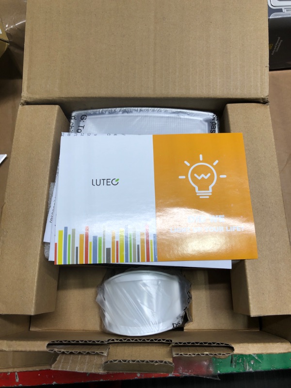 Photo 1 of LUTEC 72W 6300LM LED Security Lights Motion Sensor Light Outdoor, 5000K Daylight, IP65 Waterproof, Dusk to Dawn, 3 Head Motion Detected Flood Light for Garage, Yard, Porch(White) White-3 Head Square