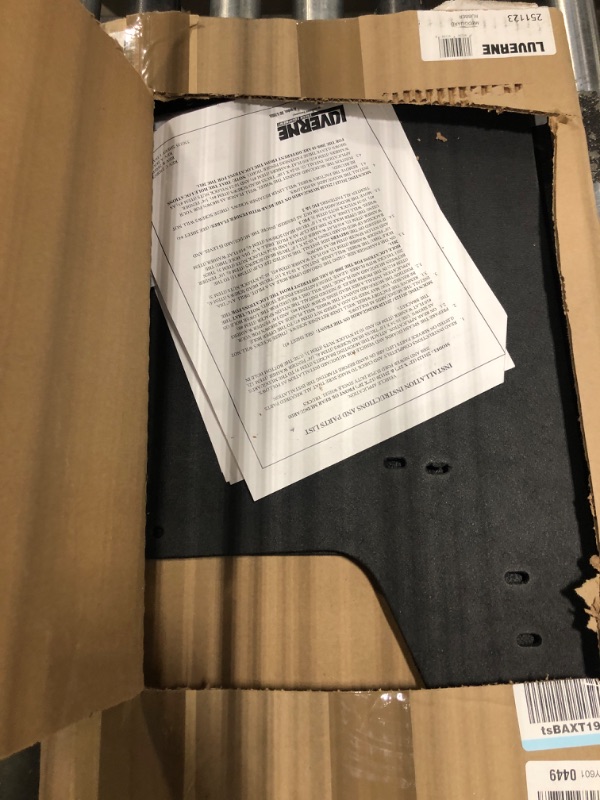 Photo 1 of LUVERNE 251123 Front or Rear 12-Inch x 23-Inch Textured Rubber Mud Guards, Select Ford F-250, F-350, F-450, F-550 Super Duty