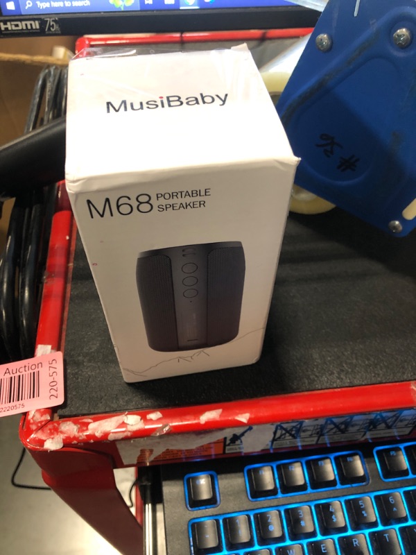 Photo 3 of Bluetooth Speaker,MusiBaby Speakers,Outdoor, Portable,Waterproof,Wireless Speakers,Dual Pairing, Bluetooth 5.0,Loud Stereo,Booming Bass,1500 Mins Playtime for Home,Party?M68? (Blue)