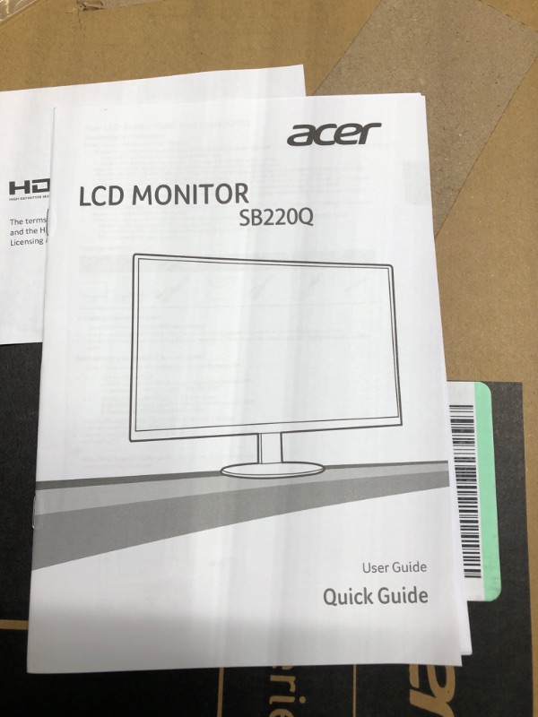 Photo 3 of Acer 21.5 Inch Full HD (1920 x 1080) IPS Ultra-Thin Zero Frame Computer Monitor (HDMI & VGA Port), SB220Q bi