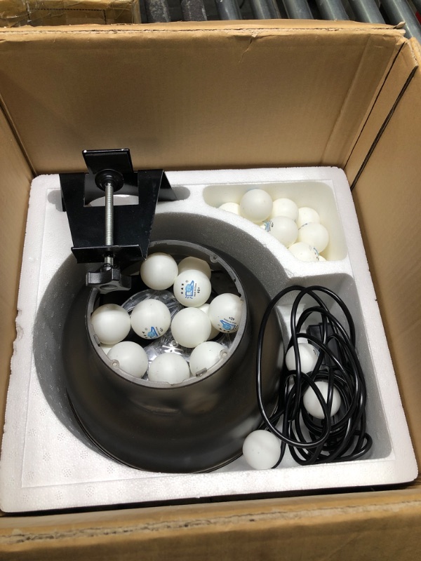 Photo 3 of **FOR PARTS** ZXMOTO Ping Pong Robot Machine with 36 Different Spin Balls Table Tennis Robots Automatic Ball Machine for Training