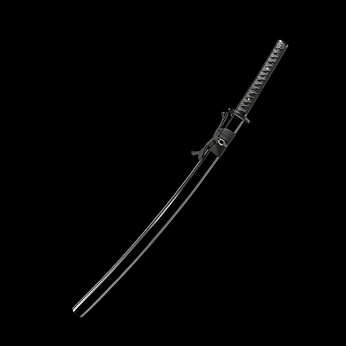 Photo 1 of **** JihpeN sword,Samurai Sword,Full Tang Katana Sword,Damascus/T10/1045/1060 High Carbon Steel, Very Sharp,Variety of Styles to Choose from - 41inch Blacl-Legends of the Night Authentic