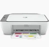 Photo 1 of HP DeskJet 2755 All-in-One Inkjet Printer Scanner & Copier w/Mobile Print, Wireless Printers for Home and Office, Instant Ink Ready, Built in WiFi, 3XV17A - White