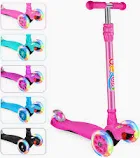 Photo 1 of BELEEV A2 Scooters for Kids 3 Wheel Kick Scooter for Toddlers Girls Boys, 4 Adjustable Height, Lean to Steer, Light up Wheels, Extra-Wide Board, Easy to Assemble for Children Gift Sport Toys Ages 3-12