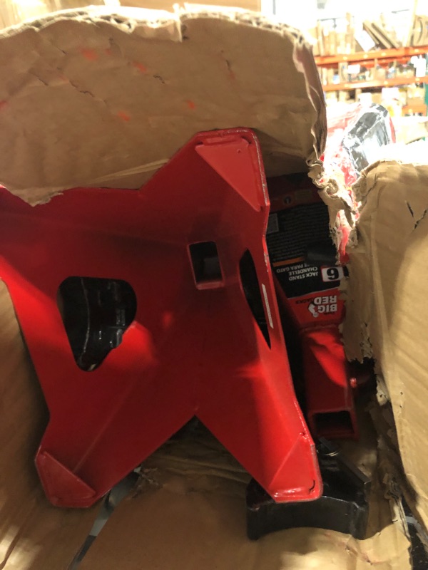 Photo 1 of BIG RED T46002A Torin Steel Jack Stands: Double Locking, 6 Ton (12,000 lb) Capacity, Red, 1 Pair Double Locking Red