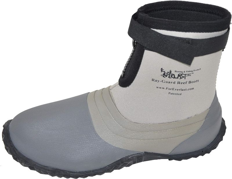 Photo 1 of ForEverlast Ray-Guard Reef Wading & Fishing Boots-Hard Soled Vulcanized Rubber Bottom- Lightweight & Waterproof-Unisex-Adults  **SIZE 6**