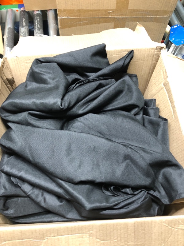 Photo 1 of Fitable 6 Pack Black Tablecloths for Round Tables - 108 Inches in Diameter - Stain Resistant and Washable Table Clothes, Polyester Fabric Table Covers for Wedding, Party, Banquet, Formal Events 108 In Round, 6 Pack Black