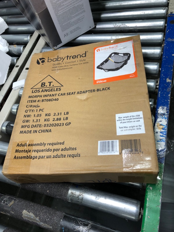 Photo 1 of Baby Trend Morph Infant Car Seat Adapter, Black