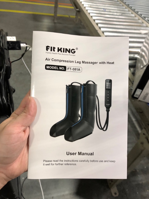 Photo 1 of FIT KING Leg Massager with Heat - Upgraded Leg Compression Massager for Circulation and Pain Relief, FSA HSA Approved Foot and Leg Massager Compression Boot for Edema, Relax, Recover 