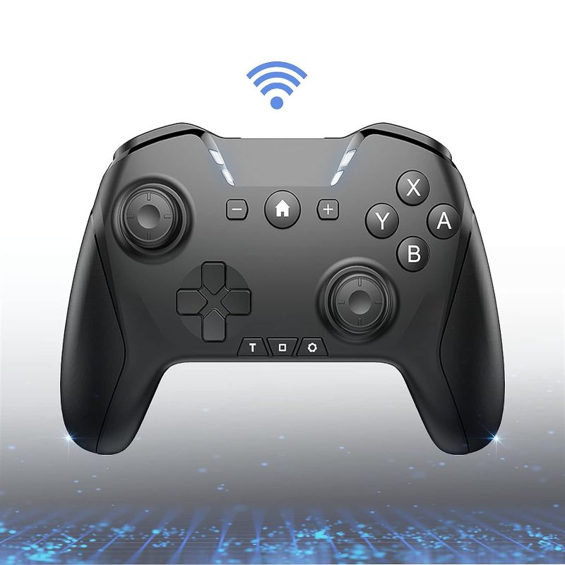 Photo 1 of Bluetooth Controller for Switch/Mac/PC/Steam/Mobile Phone/iOS/Android//TV/iPad/Table/Apple Arcade MFi Games, switch pro controller wireless with Adjustable Dual Motion,Turbo,Macros,6-Axis,Wake Up