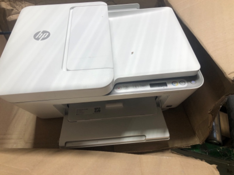 Photo 1 of HP DeskJet 4155e Wireless Color All-in-One Printer & 67XL Tri-Color High-Yield Ink Cartridge | 3YM58AN & 67XL Black High-Yield Ink Cartridge | 3YM57AN Printer + Tri-color Ink + Black Ink