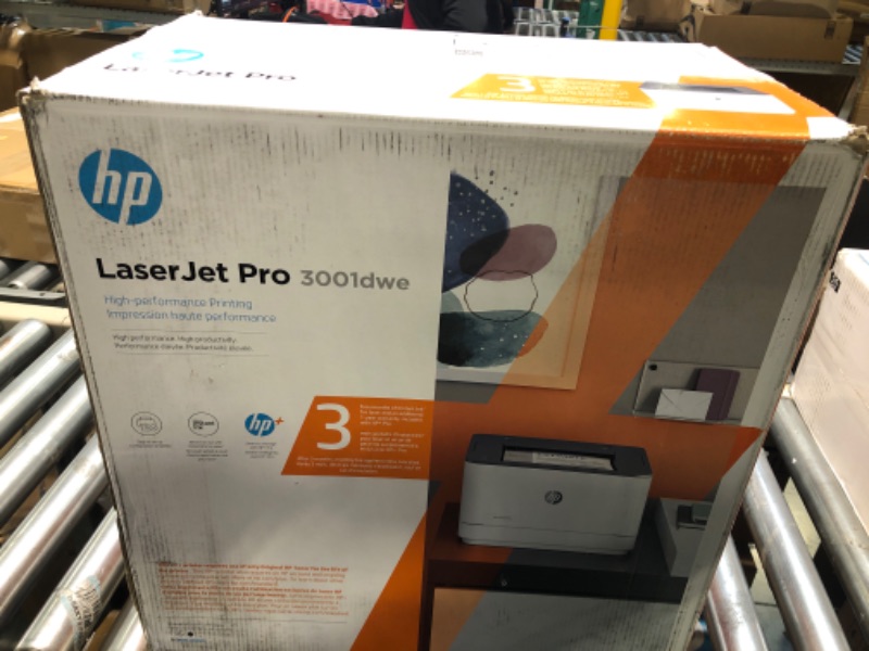 Photo 4 of HP LaserJet Pro 3001dwe Wireless Black & White Printer with HP+ Smart Office Features