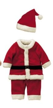 Photo 1 of OLLULL Baby Santa Costumes 4PCS Unisex Infant Christmas Outfits For Girls' Boys' ?2-6Months? Santa Onesie 80?6-12months?