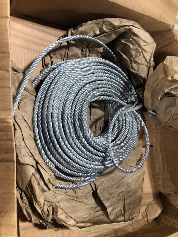 Photo 2 of ***product similar to the original photo*** ADVANTAGE 3/8", 7x19 Galvanized Cable: 50, 100, 150, 200, 250 and 500 ft (50 ft Coil)