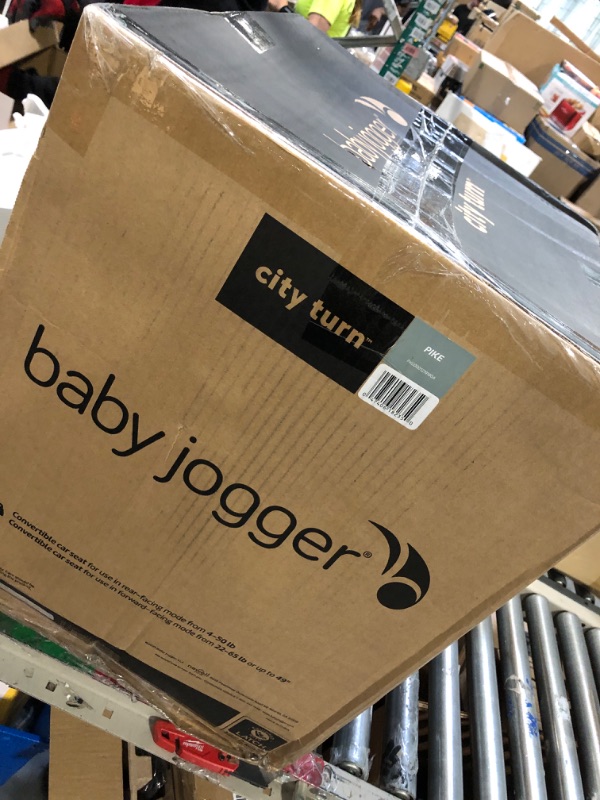Photo 2 of ***damage box*** Baby Jogger City Turn Rotating Convertible Car Seat | Unique Turning Car Seat Rotates for Easy in and Out, Phantom Grey