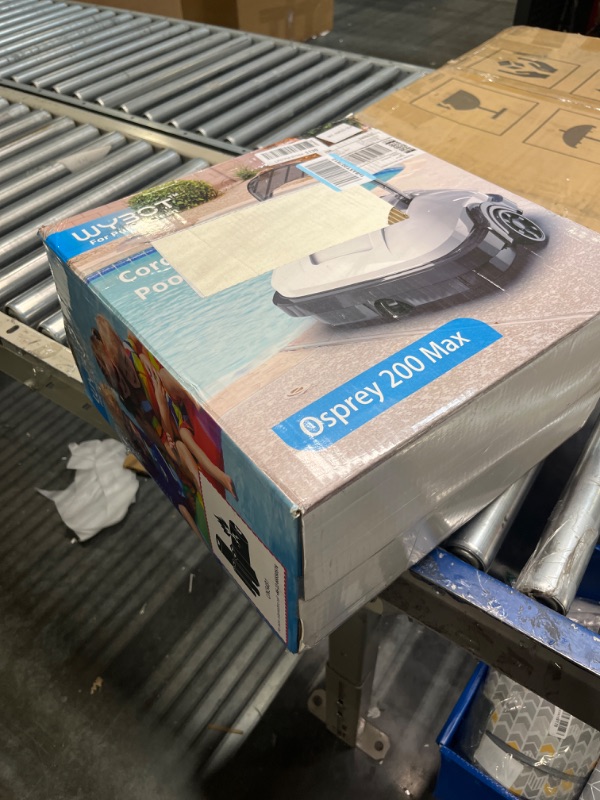 Photo 2 of (2023 Premium) WYBOT Cordless Pool Vacuum with Updated Battery Up to 100Mins Runtime, Robotic Pool Cleaner, Strong Suction, Ideal for Above Flat Bottomed Pools Up to 861 Sq.Ft Osprey 200Max