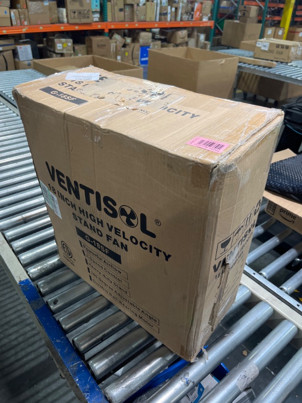 Photo 4 of **** HEAVLY USED*** VENTISOL 18 Inch Tilting Pedestal Fan, 3-Speed High Velocity Stand Fan 4,012CFM Heavy-duty Metal Construction for Commercial, Residential,Industrial,Warehouse,Worksites,Gym,Garage 18"