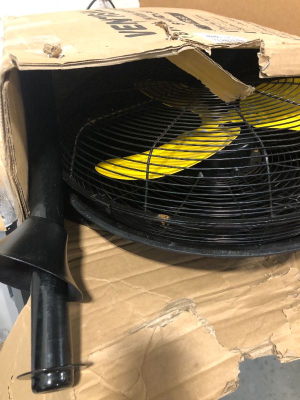 Photo 1 of **** HEAVLY USED*** VENTISOL 18 Inch Tilting Pedestal Fan, 3-Speed High Velocity Stand Fan 4,012CFM Heavy-duty Metal Construction for Commercial, Residential,Industrial,Warehouse,Worksites,Gym,Garage 18"