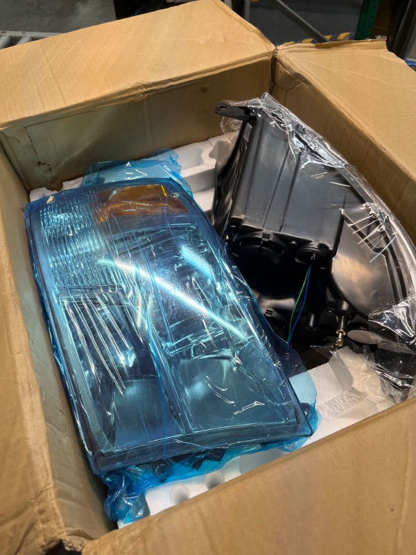 Photo 1 of AS Headlight Assembly Compatible with 2009-2018 Dodge Ram 1500 2010-2018 Dodge Ram 2500/3500 Pickup QUAD Chrome Housing Driver and Passenger Side