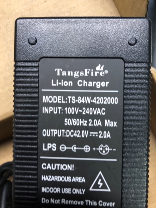 Photo 4 of 36V Ebike Charger Output 42V 2A Charger Adapter Input 100-240 VAC Lithium Li-ion Li-Poly Charger for 10Series 36V Electric Bike RCA 10MM Lotus Plug (not Work on xiaomi Scooter)
