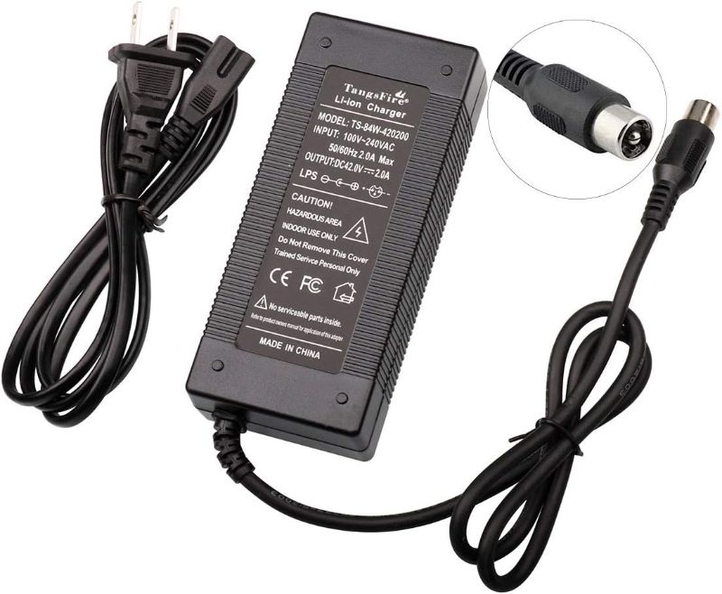 Photo 1 of 36V Ebike Charger Output 42V 2A Charger Adapter Input 100-240 VAC Lithium Li-ion Li-Poly Charger for 10Series 36V Electric Bike RCA 10MM Lotus Plug (not Work on xiaomi Scooter)
