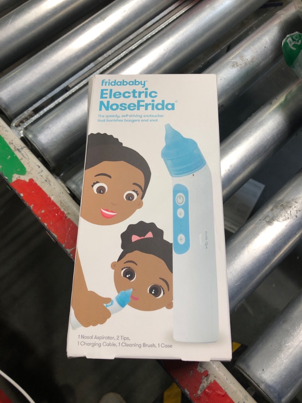 Photo 2 of Frida Baby Electric NoseFrida Nasal Aspirator for Baby, Nose Sucker for Baby & Toddler, Nasal Aspirator with 3 Suction Levels, 2 Silicone Tips, USB Rechargeable
